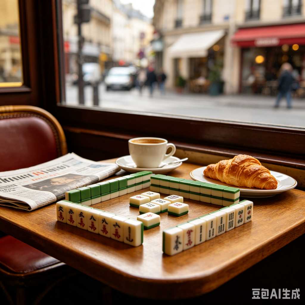 modern text mahjong tiles